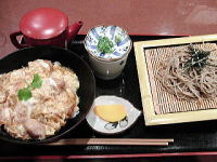 さかえ庵　ざるそばと親子丼セット　京都