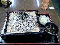 鴫野　しぎの　ざるそば　箱館そば　滋賀県　高島市　箱館山